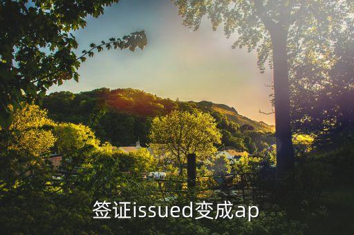 美國簽證issued變成ap...